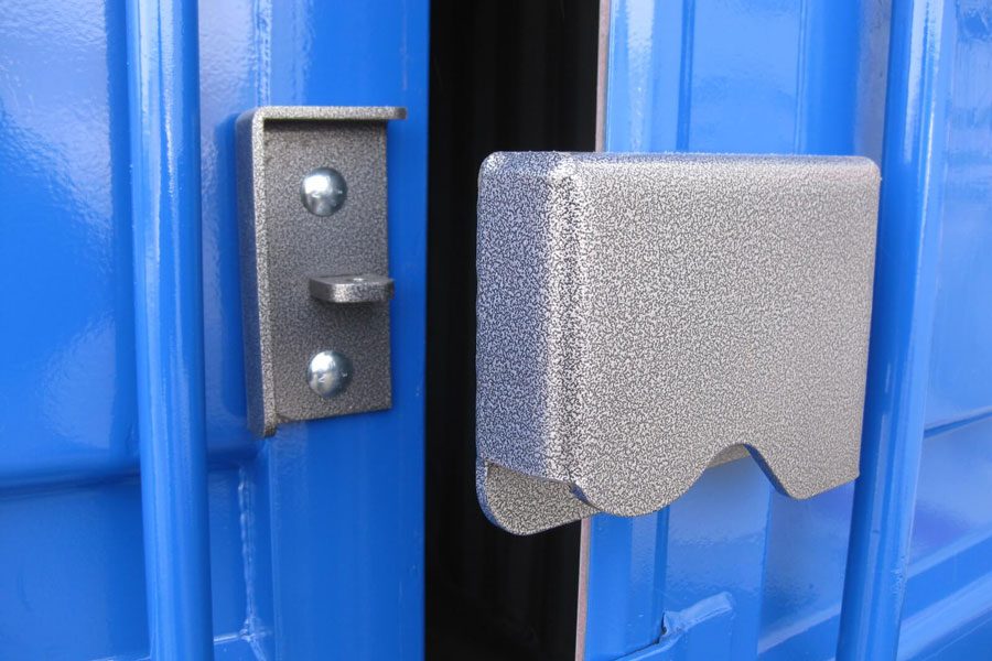 Securing a Container with a Lock Box and Security Lock 